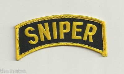Army Rocker Tab ARMY SNIPER SHOULDER ROCKER TAB EMBROIDERED MILITARY 4