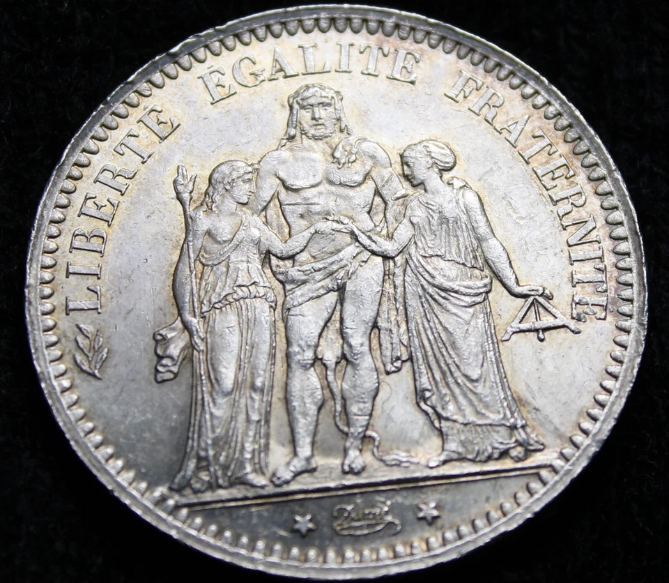 France 1873 Five Francs Silver Almost Uncirculated? 2311-142 - Image 4 of 4