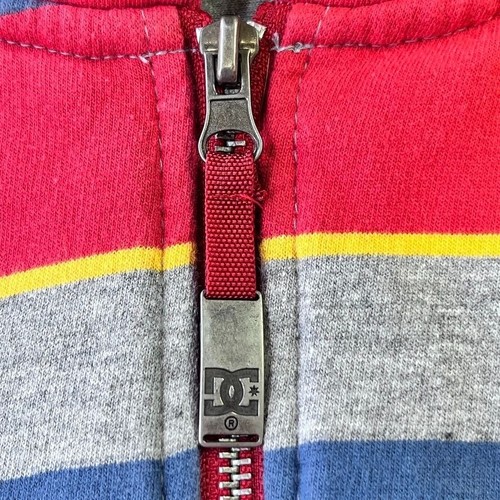 DC Shoes Full ZIp Hoodie Size S Red, Blue, Gray, Fully Lined Skater Pockets - 第 15/16 張圖片