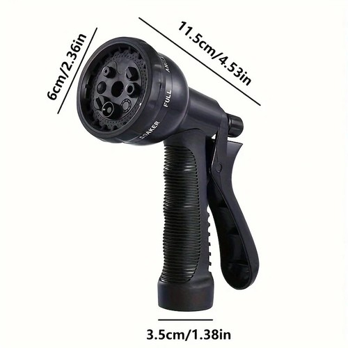 American Standard 3/4" Garden Hose Nozzle Multifunctional Spray Gun Car & Lawn - Picture 4 of 13