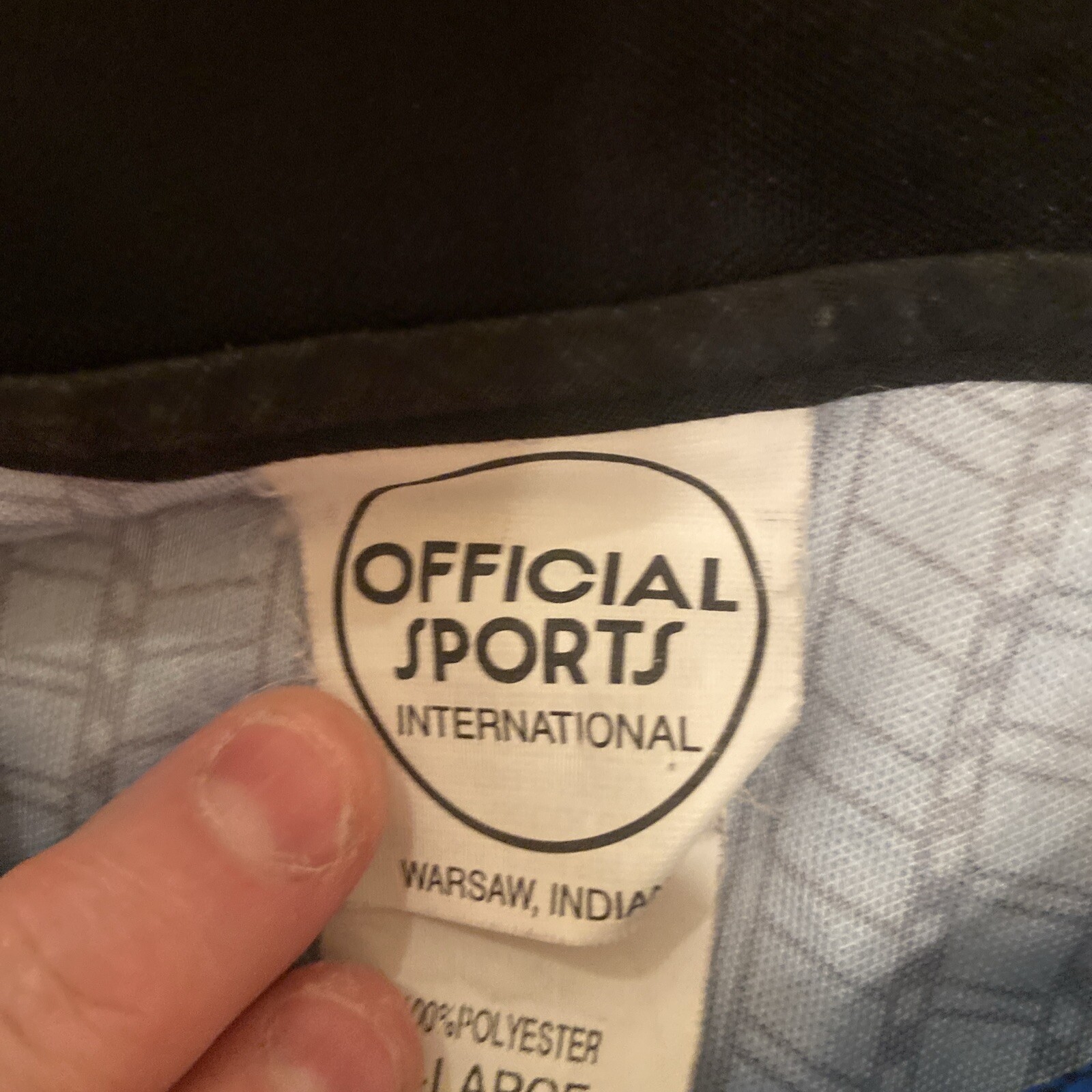 Official Sports International NISOA Referee XL Shirt Jersey Blue Long Sleeve