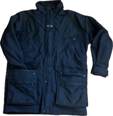 RARE 90s Oakley G Software Tech Utility Nylon Jacket Black RARE 90s Oakley G Software Tech Utility Nylon Jacket Black