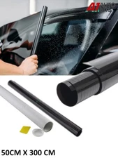 Home Car Office Tinting Window Tint Film Kit Set Dark Black 20% 3m X 50cm