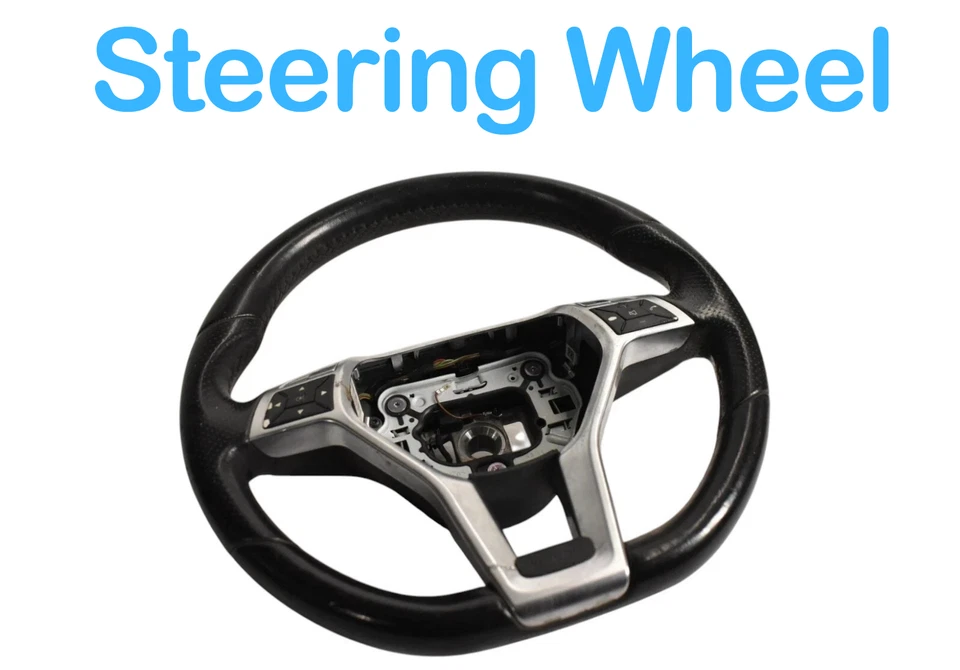 Volante deportivo 12-18 Mercedes-Benz C250 SLK250 CLS550 AMG W204 negro OEM Foto 3 de 4