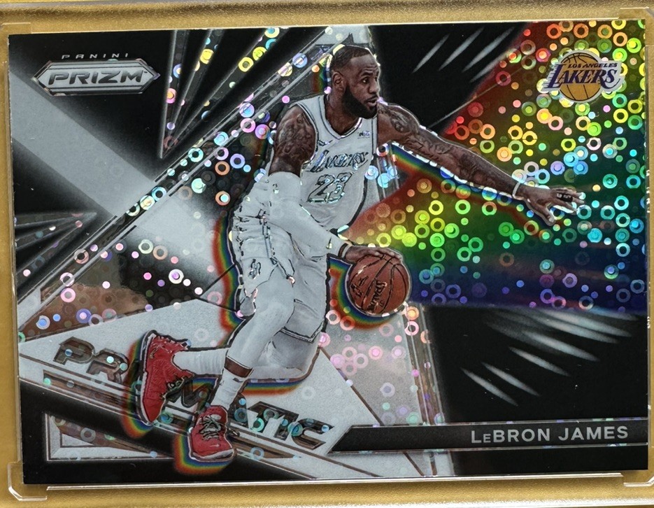 2021-22 Panini Prizm - Prizmatic LeBron James #25 Silver Disco Fast Break Prizm