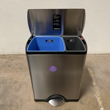 Simplehuman 46l Dual Compartment Recycling St...