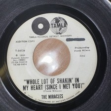 The Miracles - Whole Lot Of Shakin' In My Heart - Motown Promo 45