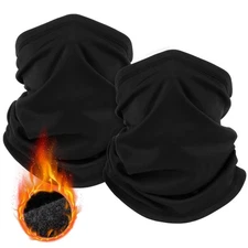 2 Pack Winter Neck Gaiter Warmer for Men & Women, Windproof Face Cover Soft F...