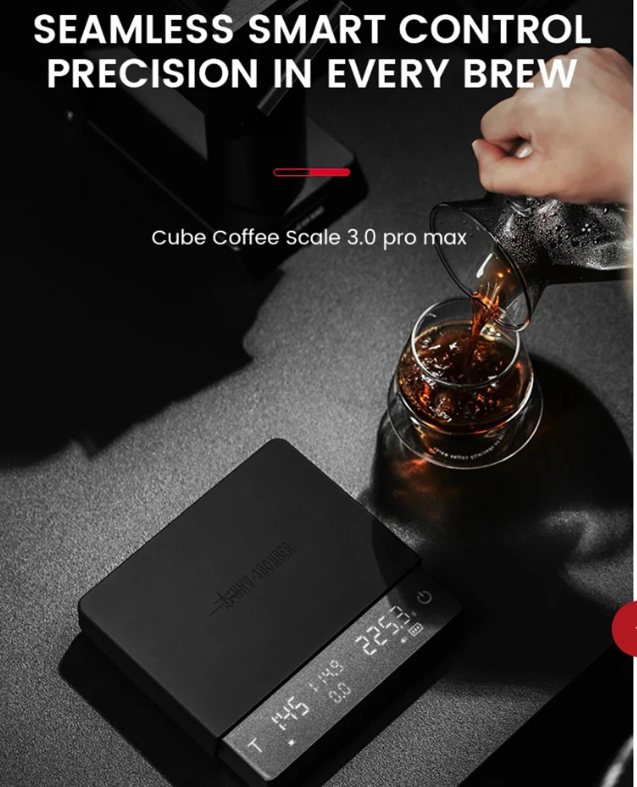 Cube Coffee Scale 3.0 Pro Max Digital Kitchen Coffee Scale High Precision Flow R