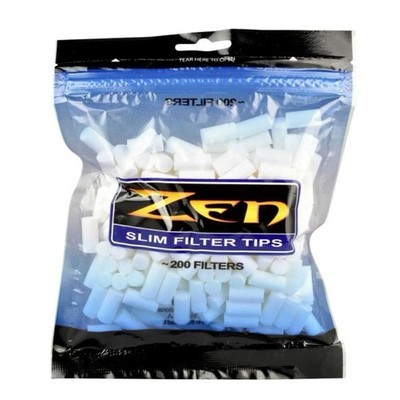 ZEN Slim 200ct Filter Tips 7mm -5 PACKS -1000 Total