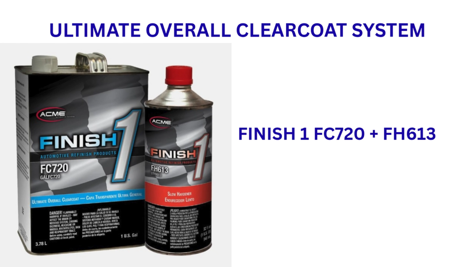 Acme FC720-1 Ultimate Overall Clearcoat Gallon Kit w/ Finish 1 Slow ...