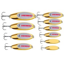 PROBEROS Fishing Lures 3/7/10/14/18/21/28/32/35/40G-Mix 10PCS, 10PCS Gold 