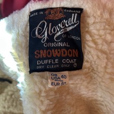 Mens Gloverall Vintage Duffle Coat   Snowdon  Corded Size 40 Beige. Rare