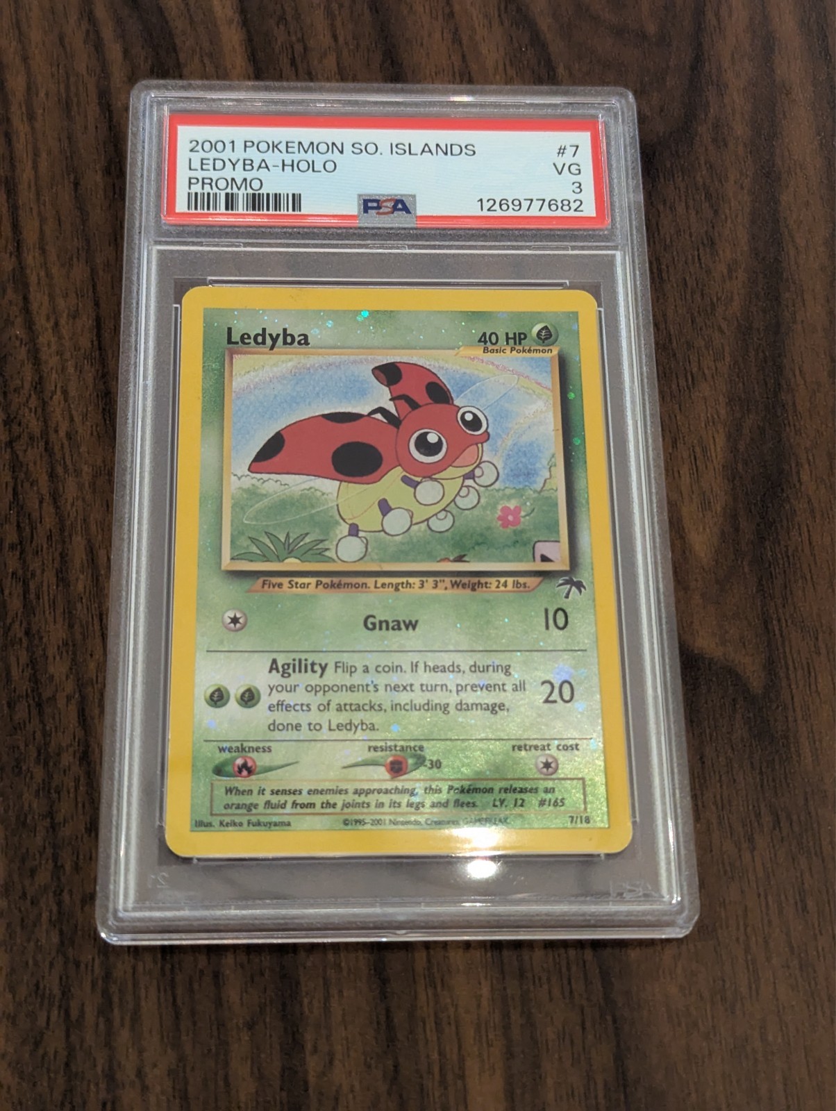 Pokemon Ledyba Southern Islands Reverse Holo Promo #7 PSA