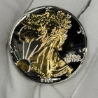 1988 American Silver Eagle 1oz .999 $1 ASE PROOF Coin GOLD GILDED RUTHENIUM COOL