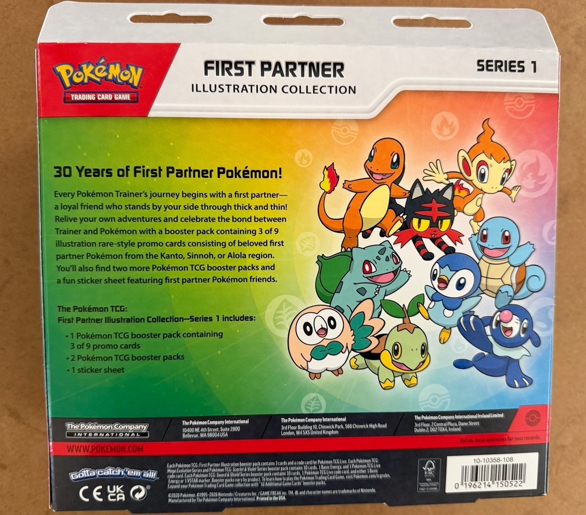 【新品未開封】英語版 First Partner Series1 2BOX 2 Pokémon TCG First Partner Illustration Collection Series 1 Packs
