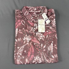 Tommy Bahama Golf Shirt Polo Midnight Excursions Print 2XLT Cherry NWT MSRP 128