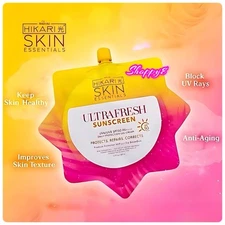 2 Pack Hikari Skin Essentials Ultra Fresh Sunscreen Gel-Cream SPF 50 UVA/UVB