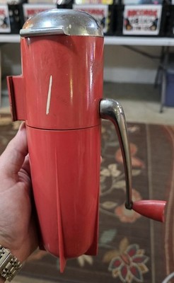 Vintage Dazey Red Rocket Kitchen Ice Crusher Manual No Wall Mount Retro