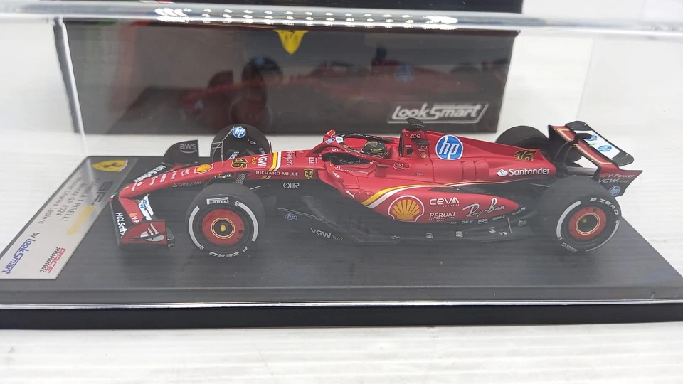LSF1065 Looksmart Ferrari SF-24 Charles Leclerc Monza GP 2024 1/43 - Immagine 3 di 4