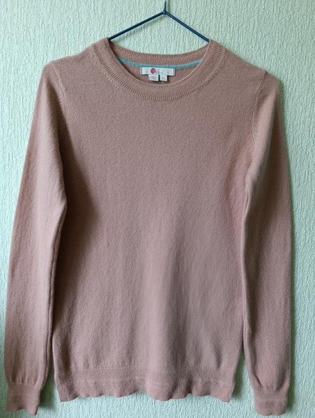 Women Boden Sweater Beige Cashmere 36 #62A9