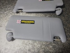09 10 11 12 13 14 Honda Fit Left Right Sun Visor Shade Pair Gray Used Oem 09 10 11 12 13 14 Honda Fit Left Right Sun Visor Shade Pair Gray Used Oem