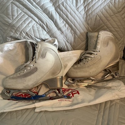 Edea Ice Fly 250 B Women's White Figure Skates Gold Seal Revolution Blades