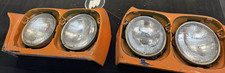1971 1972 Gto Fender Extension Endura Headlight Bezel Housings Pair Oem