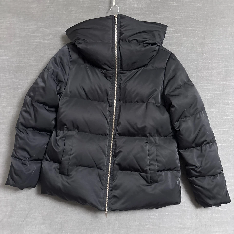 Talbots Coat S Black Down Puffer Jacket Classic Warm Fall Winter Ski Travel Work - Image 2 of 4