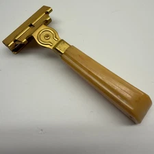 Vintage Schick Injector Safety Razor with Bakelite Handle USA 1940s - RARE