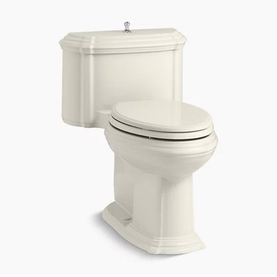 One-piece compact elongated toilet with concealed trapway, 1.28 gpf #K-3826-96