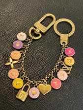 LOUIS VUITTON Bag charm chain ring Porto Cle chenne Pastille Pink Coin LV A970
