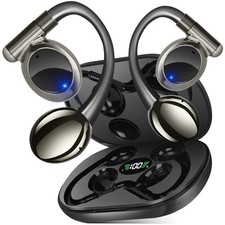 Open Earbuds True Wireless Bluetooth Earphones with Microphone, Bluetooth 5.4...