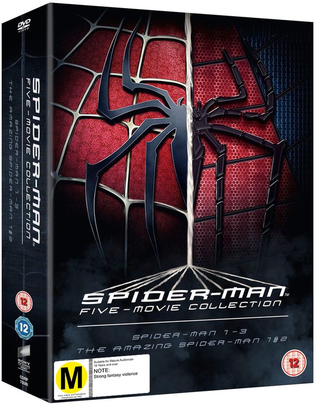 The Spider-Man Complete Five Film Collection [Blu-ray] [Region Free], New DVD, T