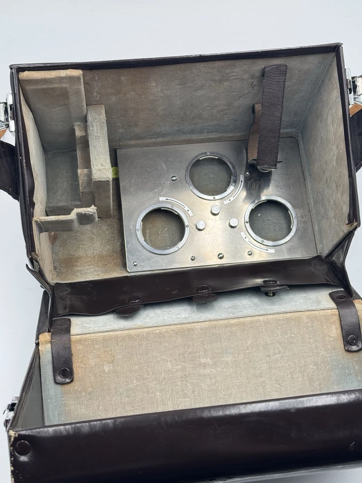 De colección Nikon F Cuero Cámara/Compartimiento Lentes Accesorios Estuche Bolso Raro Foto 2 de 4