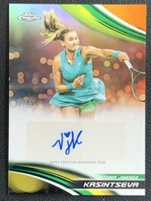 Victoria Jimenez Kasintseva 2025 Topps Chrome Tennis Gold Auto /50 #CA-VJK