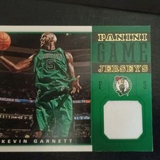Panini Game Jerseys Kevin Garnett Memorabilia Card Boston Celtics #32 NBA