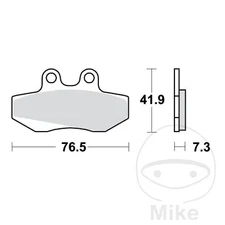 47357-Standard Brake Pads ALTN: 7379423 Compatible with APRILIA RED ROS