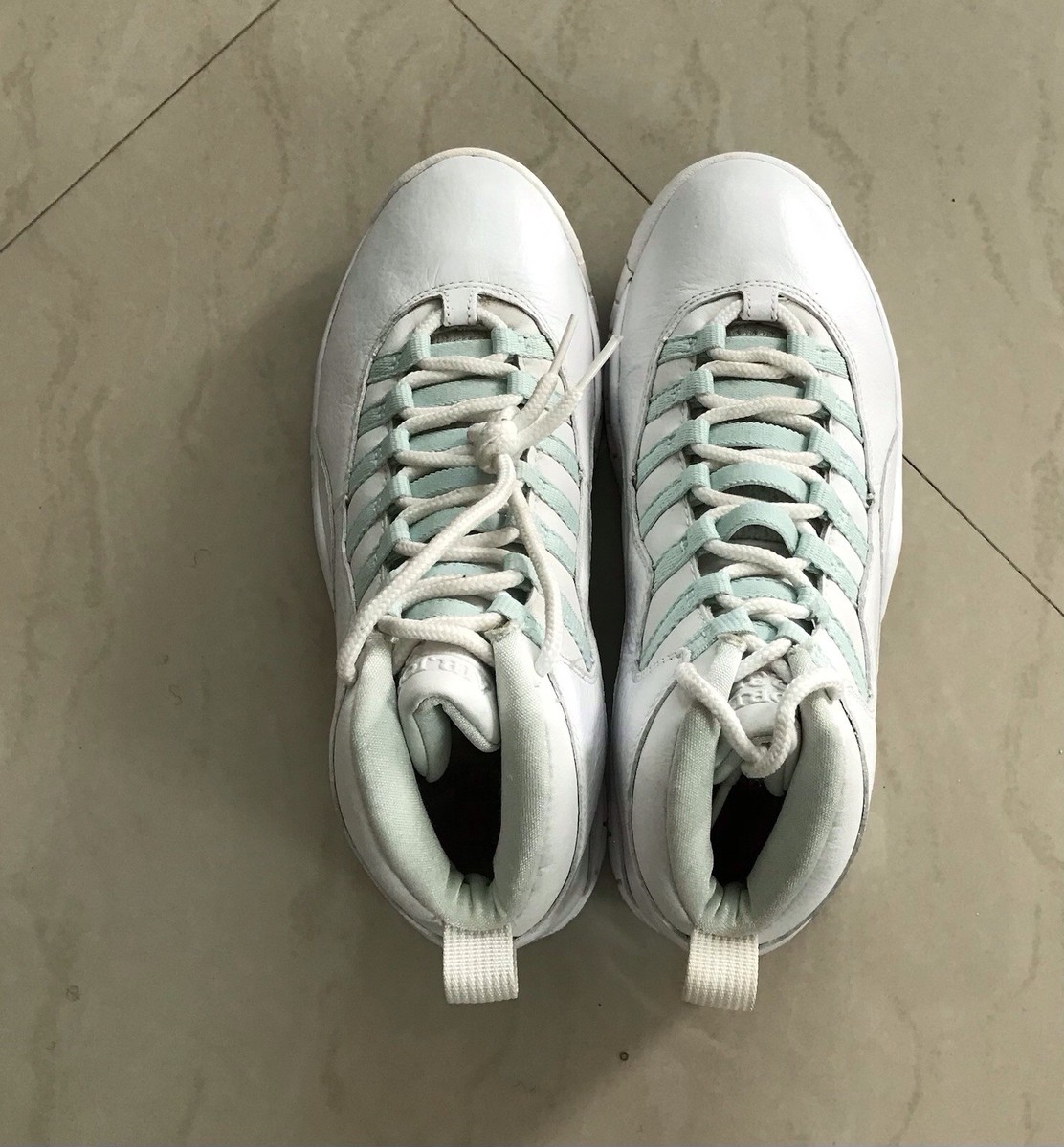 Size 8.5 - Air Jordan 10 Retro 2005 Ice Blue for sale online | eBay