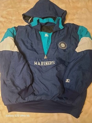 Starter Seattle Mariners MLB Jacket Blue Teal White Baseball Fan Apparel