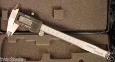 6" ELECTRONIC DIGITAL CALIPER w/CASE Metric and SAE External Internal Step Depth