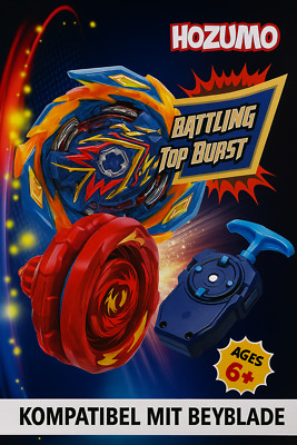 HOZUMO Bey Battling Top Set   mit Launcher   kompatibel mit Beyblade
