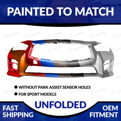 NEW Painted to Match Unfolded Front Bumper For 2014-2017 Infiniti Q50 Sport