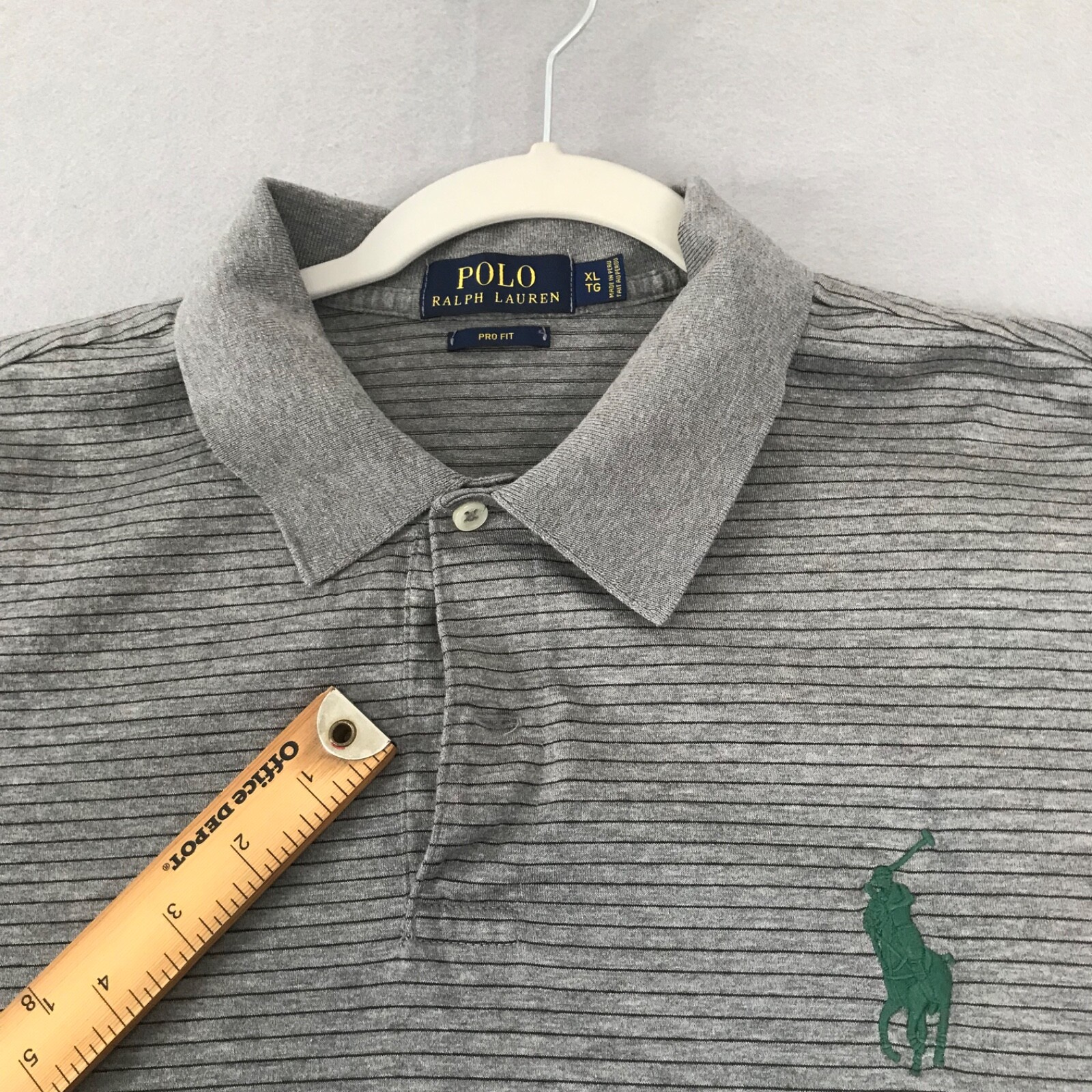Polo Ralph Lauren Big Pony grigia uomo polo manica corta taglia XL