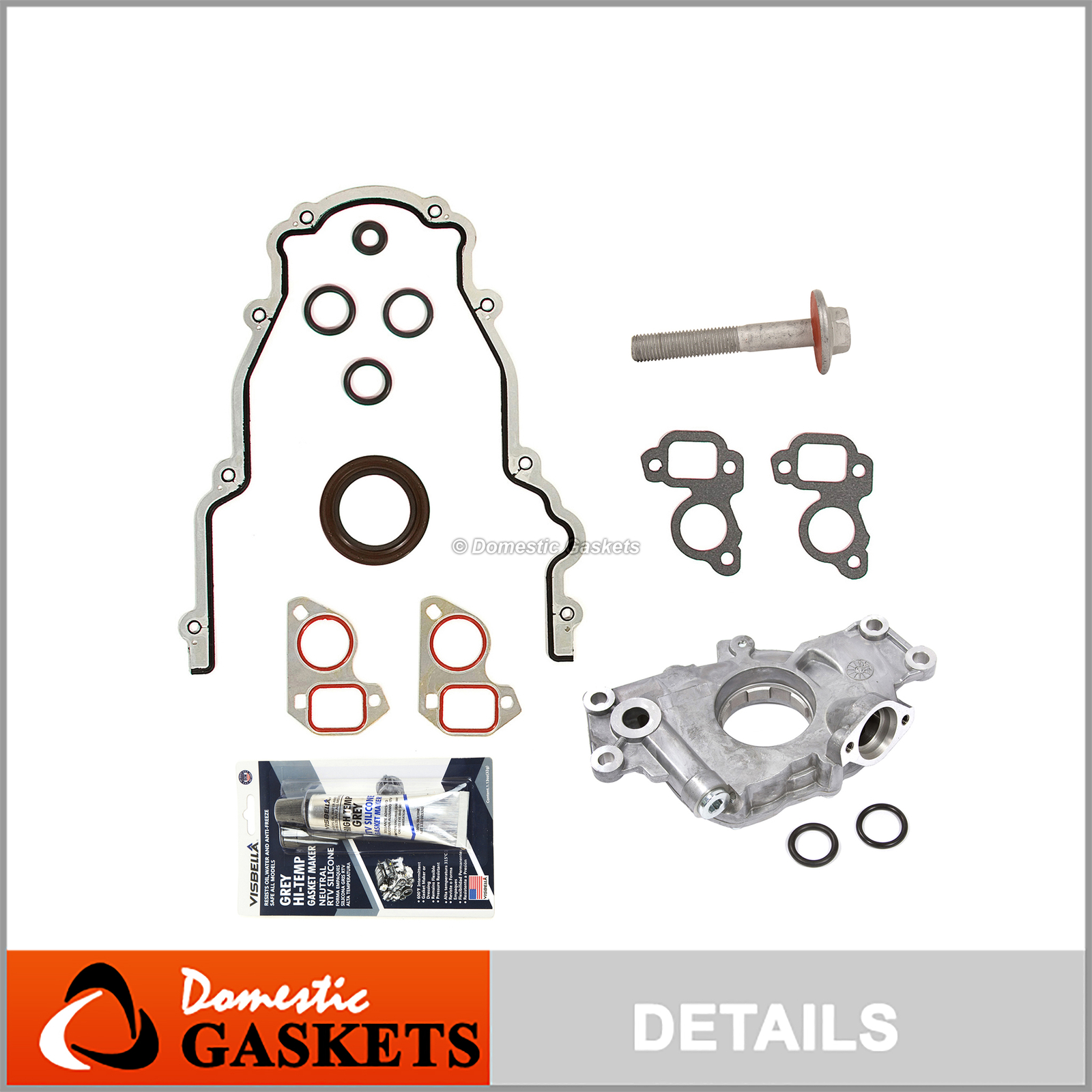 Oil Pump Gaskets RTV Balancer Bolt LS1 LS2 5.3L 6.0L LS Camaro Corvette