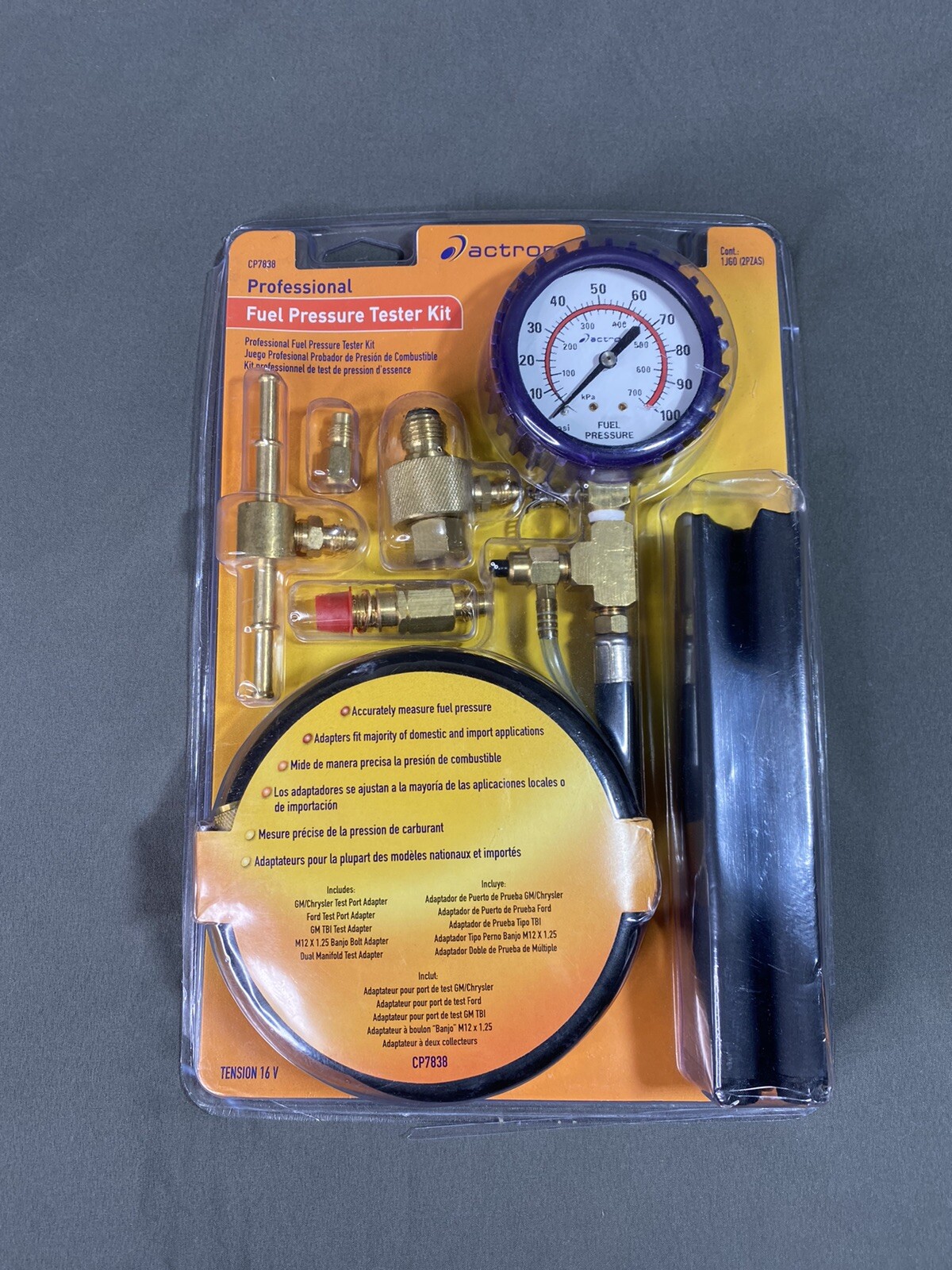 Actron CP7838 Professional Fuel Pressure Tester Kit eBay
