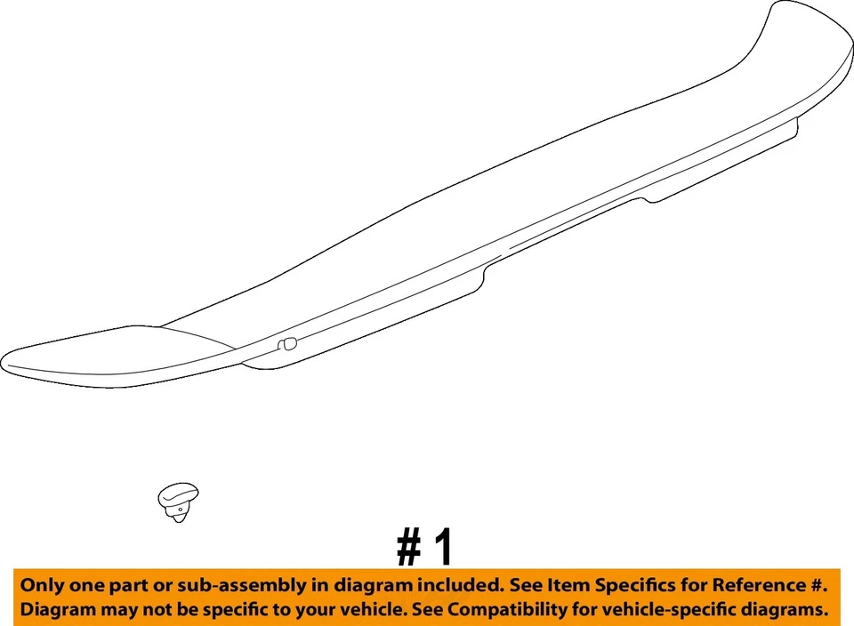 Used Deck Lid fits: 2000 Pontiac Bonneville w/spoiler Grade A Foto 4 de 4