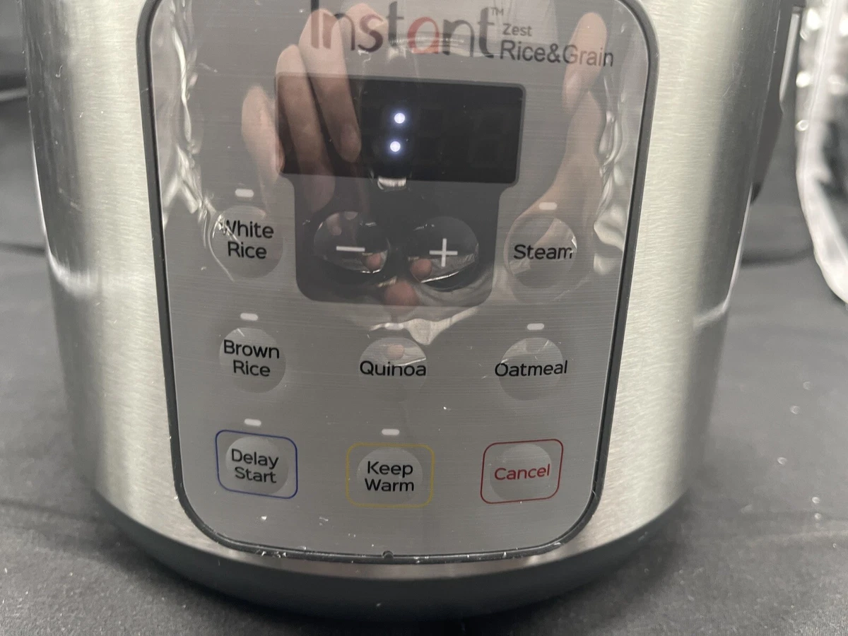 Instant Pot Zest Rice & Grain Cooker Stainless Steel 8 Cups TESTED