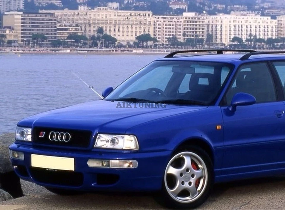 Parachoques delantero alerón cenefa paracoques (se adapta a Audi 80, B3, B4, cupé, tipo RS2) Foto 2 de 4