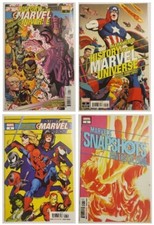 HISTORY OF THE MARVEL UNIVERSE #1 2 4 & SNAPSHOTS FANTASTIC FOUR #1 COMIC LOT!